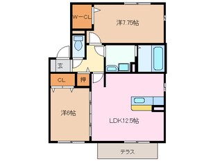 リビングタウン阿倉川　Gの物件間取画像